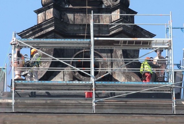 Pierwszy etap prac już się rozpoczął i obejmuje remont hełmu wieży kościelnej.