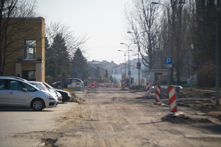 Zobacz postępy prac na budowie ulicy Legionów Polskich oraz przebudowie sąsiedniej ulicy Zaborowskiej