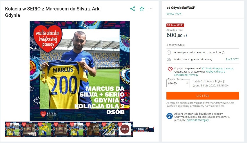 Marcus da Silva, piłkarz, w imieniu zespołu Arka Gdynia...