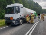 Zderzenie ciężarówki z samochodem osobowym na DK10 w Zielonczynie pod Bydgoszczą [zdjęcia]