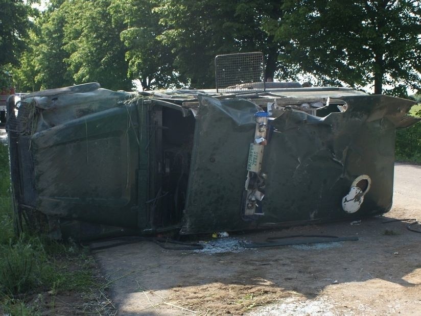 Bohoniki. Wypadek. Do wypadku doszło w niedzielę po południu