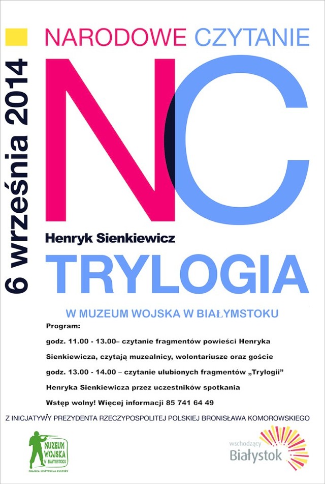 Muzeum Wojska w Białymstoku organizuje Narodowe Czytanie Trylogii Henryka Sienkiewicza