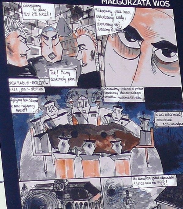Komiks o Staszowie można oglądać na ścianach holu głównego Ratusza na staszowskim rynku. Wkrótce ukaże się wersja drukowana przygód superbohatera Staszka.