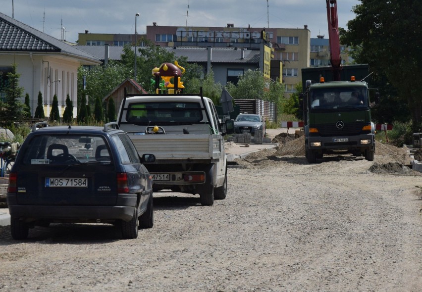 Ostrołęka. Trwa budowa ulic Markowskiego i Wybickiego. Planowane zakończenie – 30.09.2019