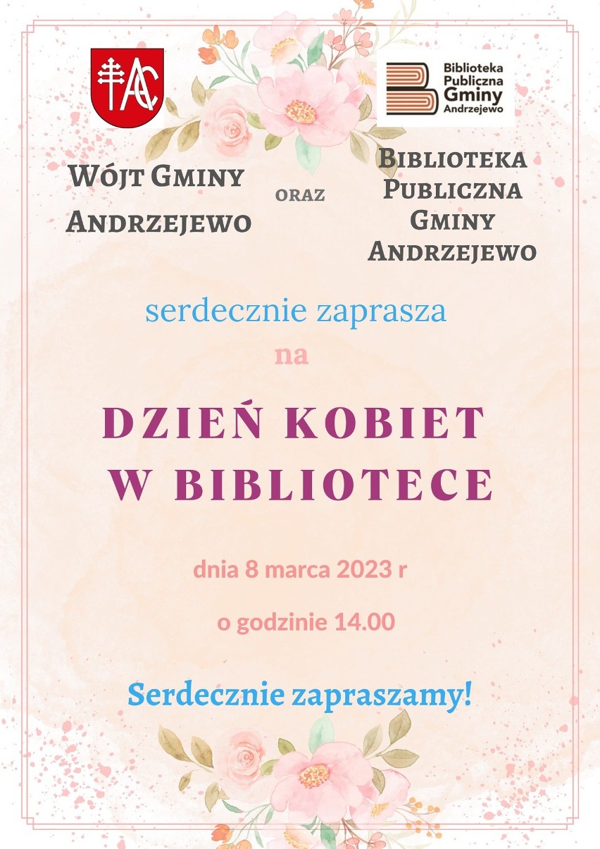 Biblioteka Publiczna Gminy Andrzejewo zaprasza wszystkie...