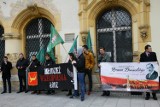 Protest Młodzieży Wszechpolskiej i Obozu Radykalno - Narodowego w Łodzi przeciwko CETA [ZDJĘCIA]