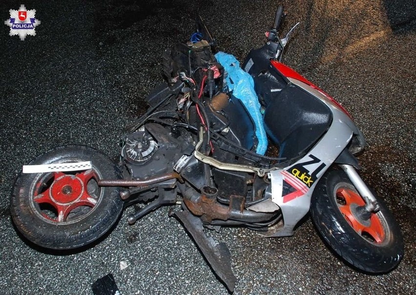 Wypadek w Stasinowie. Zginęła motorowerzystka potrącona przez samochód osobowy