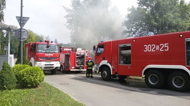 Katowice: pożar pustostanu, 16 lipca 2018