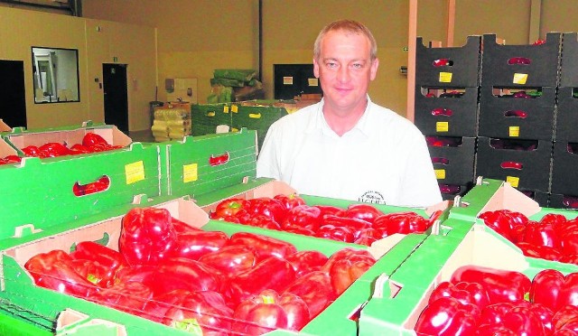 Maciej Mączka, szef firmy handlującej warzywami, na Wschód wysyła od 20 do 40 procent tutejszych produktów