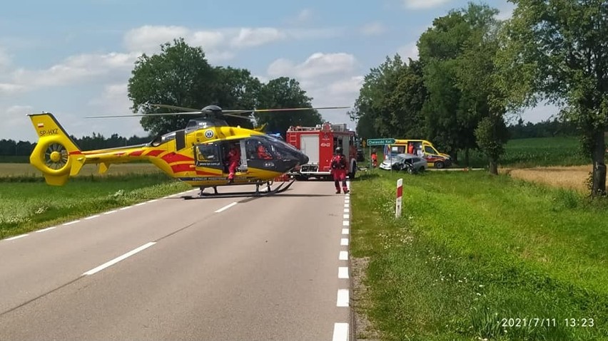 Owieczki. Groźny wypadek na trasie Białystok - Grajewo