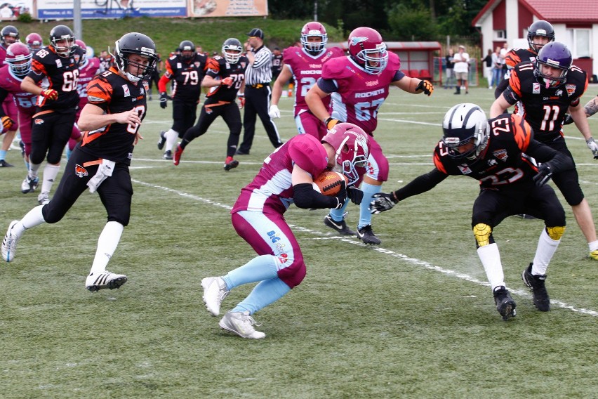 Futbol amerykański. Rzeszów Rockets lepsi od Kraków Tigers [ZDJĘCIA]