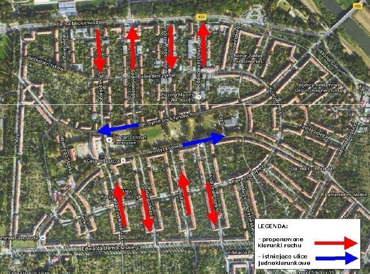 Miejskie plany zakładają wprowadzenie na części ulic Sępolna...