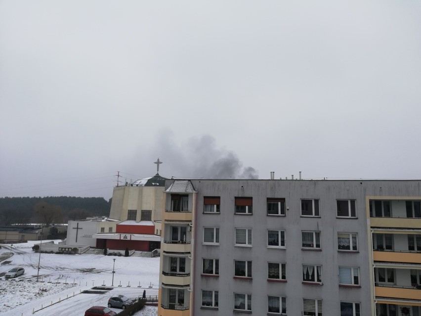 Dym widziany z wysokości ul. Baczyńskiego