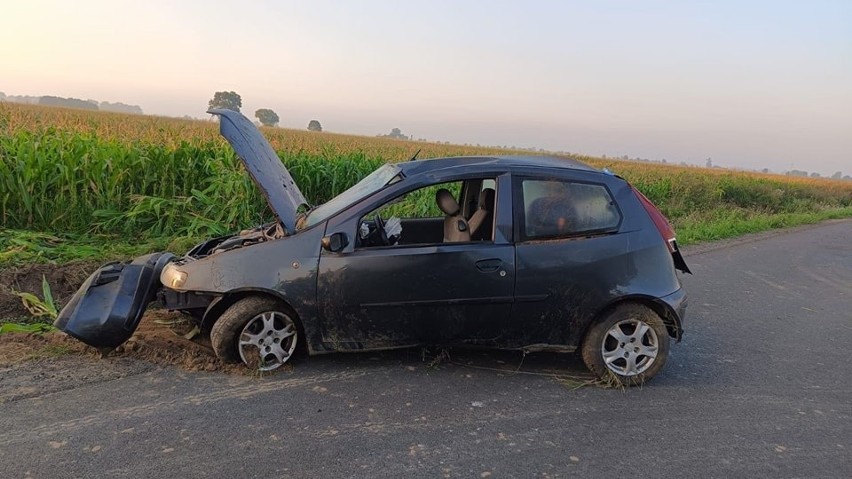Uczestnik wypadku, 32-letni mieszkaniec gminy Czerniejewo...