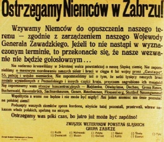 Powstaje imienna lista dotkniętych Tragedią Górnośląską