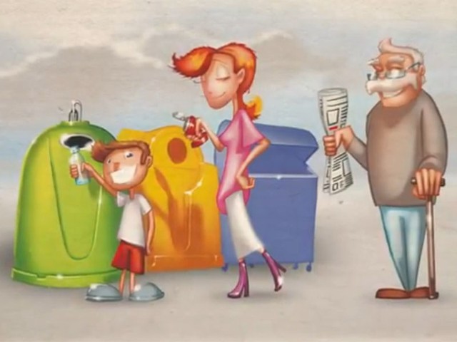 Kadr z filmu "Od odpadów do zasobów".