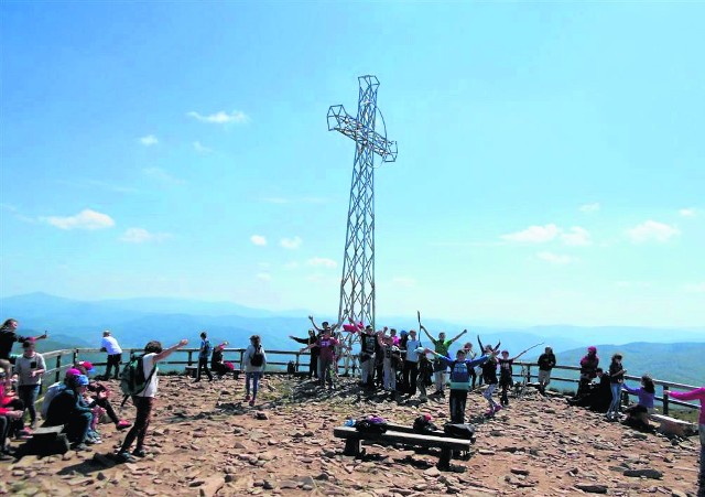 Wycieczka do Bieszczadzkiego Parku Narodowego uwieńczona została wejściem na Tarnicę, która ma wysokość 1346 m n.p.m. 