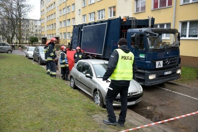 Śmiertelne potrącenie przez śmieciarkę przy Bema w Białymstoku