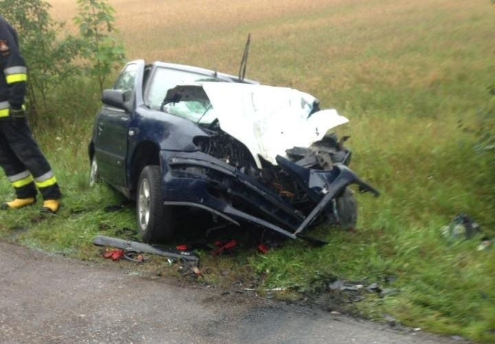 Okazało się, że na drodze wojewódzkiej 682 dachopwał...