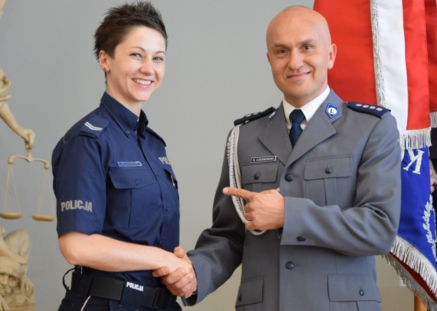 Starsza sierżant Monika Sadurska, to nowy oficer prasowy...