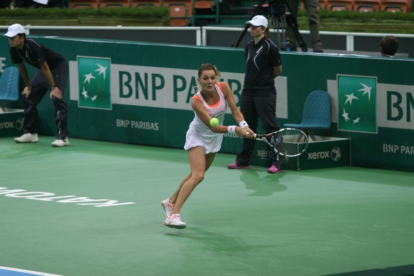 *Agnieszka Radwańska na turnieju tenisowym BNP PARIBAS...