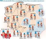 Sondaż prezydencki. Ściana wschodnia za Dudą. Komorowski górą w 10 regionach [MAPA]