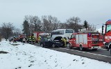 Wypadek w Woli Więcławskiej. Na drodze krajowej zderzyły się dwa samochody