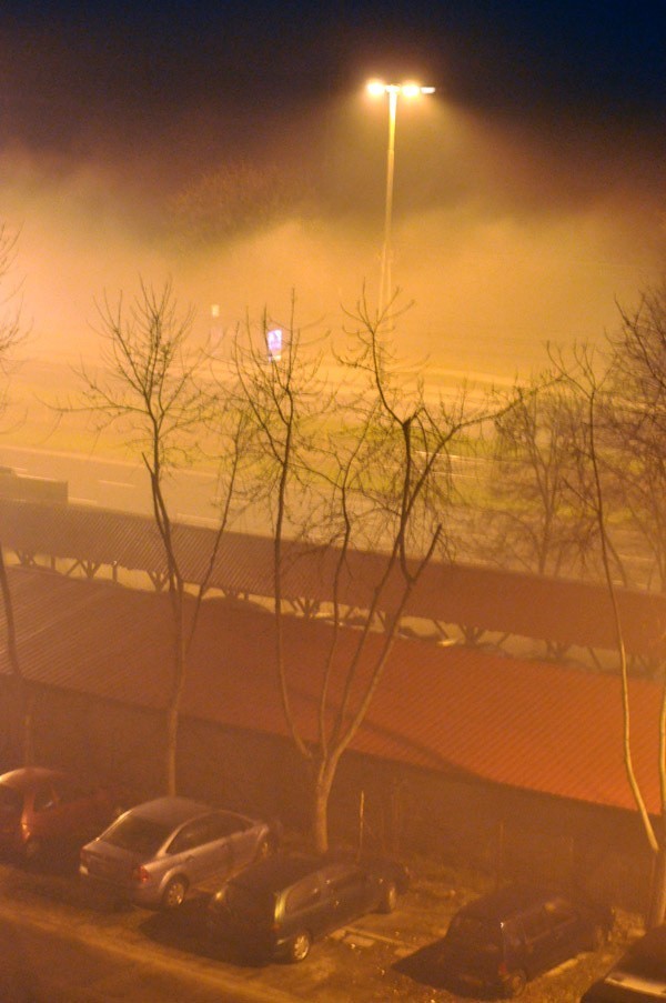 Mgła w Łodzi