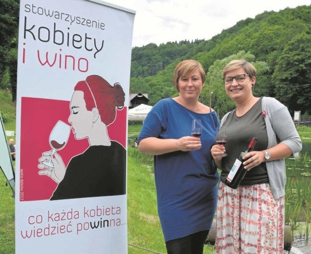 Tatiana Mucha i Agnieszka Balicka ze Stowarzyszenia Kobiety i Wino