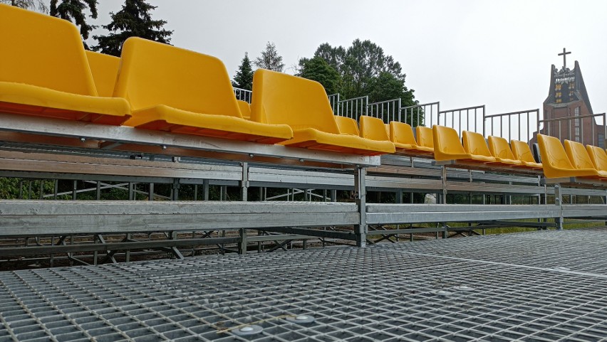 Sektor gości na stadionie Wieczystej (9.06.2022)