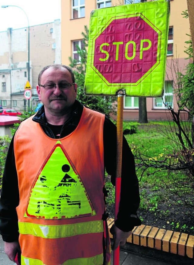 W Łodzi zostało już tylko czternastu „stopków”. Na zdjęciu Sławomir  Sieradzki z SP 111.