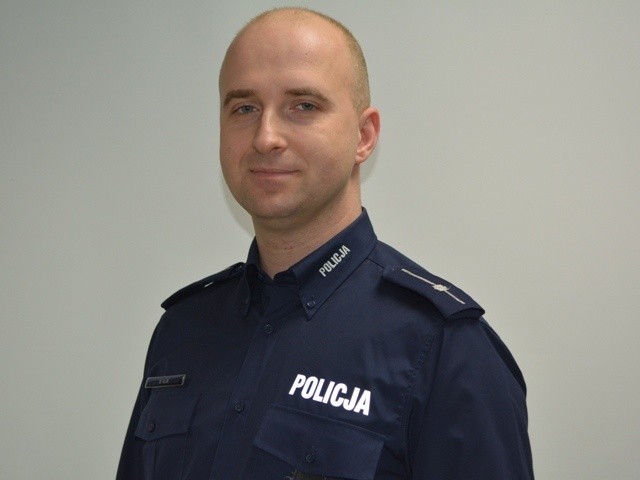 GWC.148 Mariusz Klim, policjant z Wolsztyna, w 2017 roku...