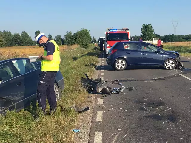 Na miejscu wypadku w Rudzie Strawczyńskiej