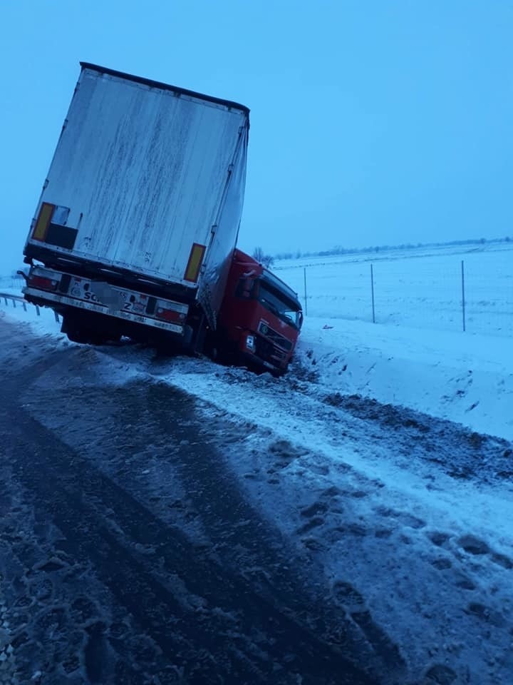 Wypadek na trasie S7 na wysokości Kmiecina [8.01.2019]