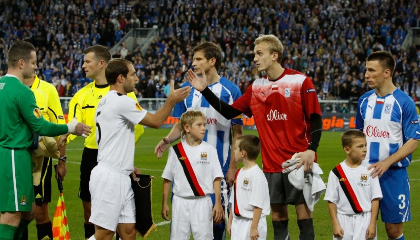 04.11.2010 Lech Poznań kontra  Manchester City 3:1 na...