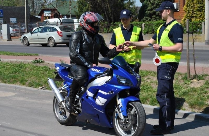 Akcja Kieruj się rozsądkiem. Policja zatrzymywała motocyklistów (zdjęcia)
