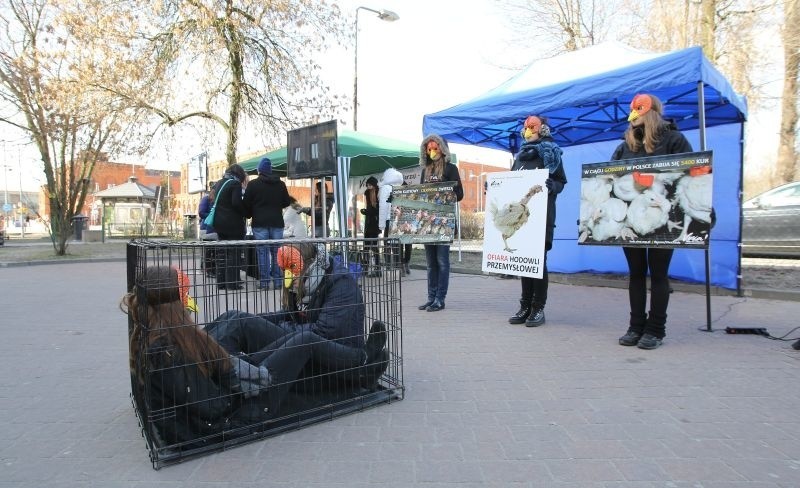 Protest miał zszokować i skłonić do przemyśleń.