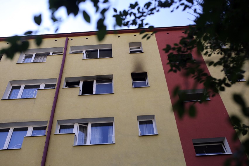 Pożar wybuchł w mieszkaniu na os. Piastów