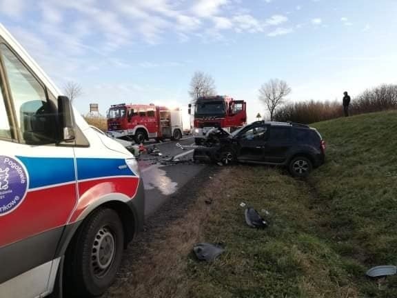 Wypadek na DK 94 w Czajowicach. Zdjęcia dzięki uprzejmości...