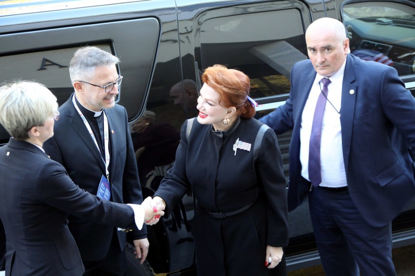 Georgette Mosbacher, ambasador USA w Polsce, wzięła udział w...