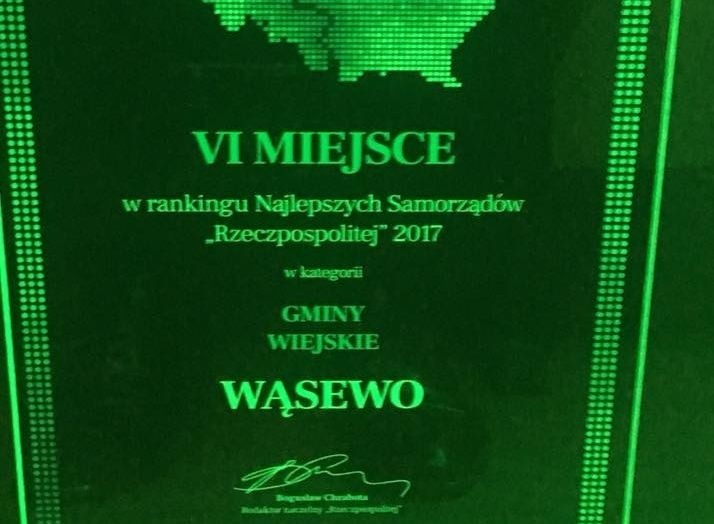 Wąsewo wśród najlepszych gmin w Polsce [ZDJĘCIA]