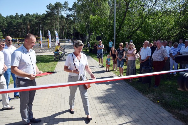 Otwarcie szlaku nad jeziorem Lednik w Miastku