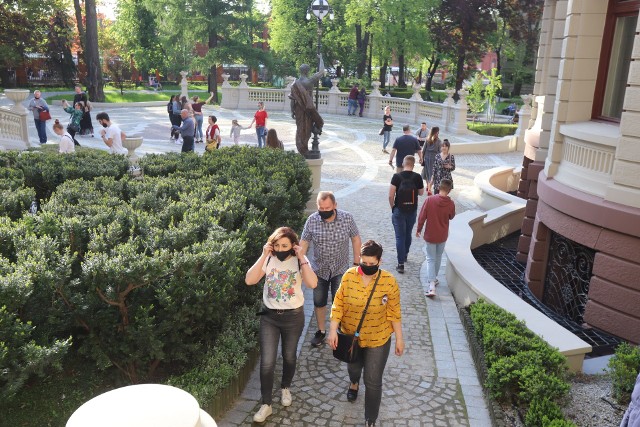 Ogród muzeum Miasta Łodzi przy pałacu Poznańskiego.