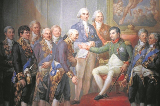 Marcello Bacciarelli, Nadanie konstytucji Księstwu Warszawskiemu przez Napoleona w 1807 roku, 1809-1811