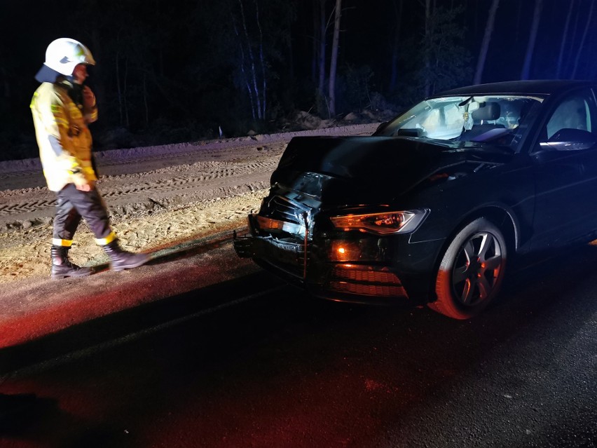 Zbrzeźnica. Wypadek na DK 63. Jedna osoba poszkodowana [ZDJĘCIA]