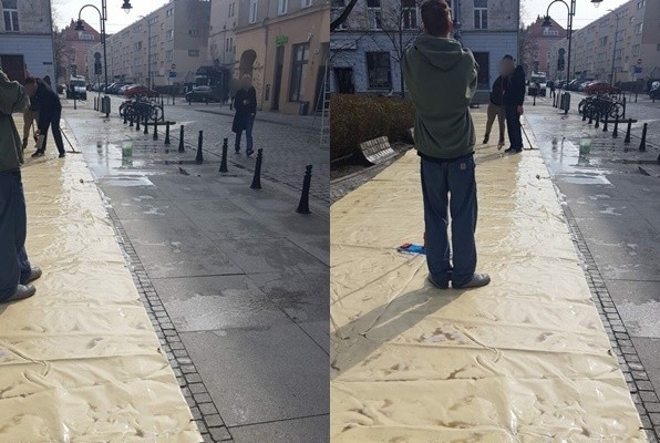 Mandat w wysokości 500 nałożyła Straż Miejska we Wrocławiu na właściciela restauracyjnego ogródka, który umył plandekę i zabrudził chodnik.