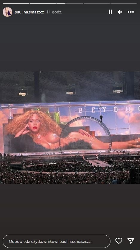 Paulina Smaszcz na koncercie Beyonce