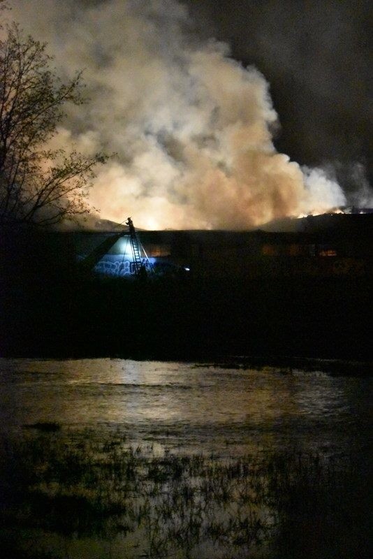 Pożar w Kłobucku przy ul. Zamkowej