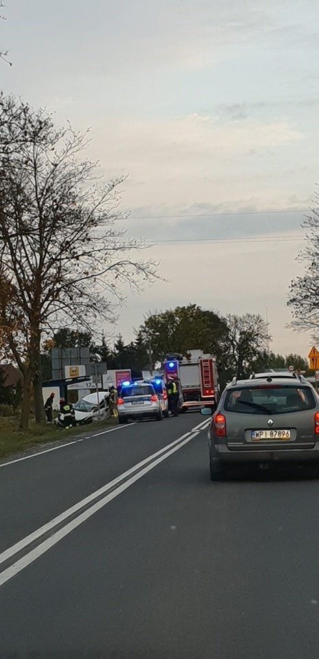 W miejscowości Protasy doszło do wypadku podczas...