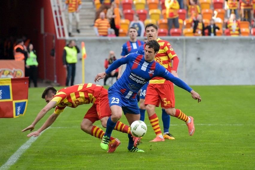 Jagiellonia Białystok - Podbeskidzie Bielsko-Biała. Było 0:1 i było 1:2, ale na koniec 3:2!